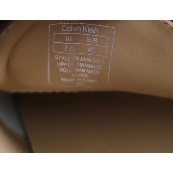 Calvin Klein Brown Slip-On Men’s Loafers — Size 7.5 US (EU 40)